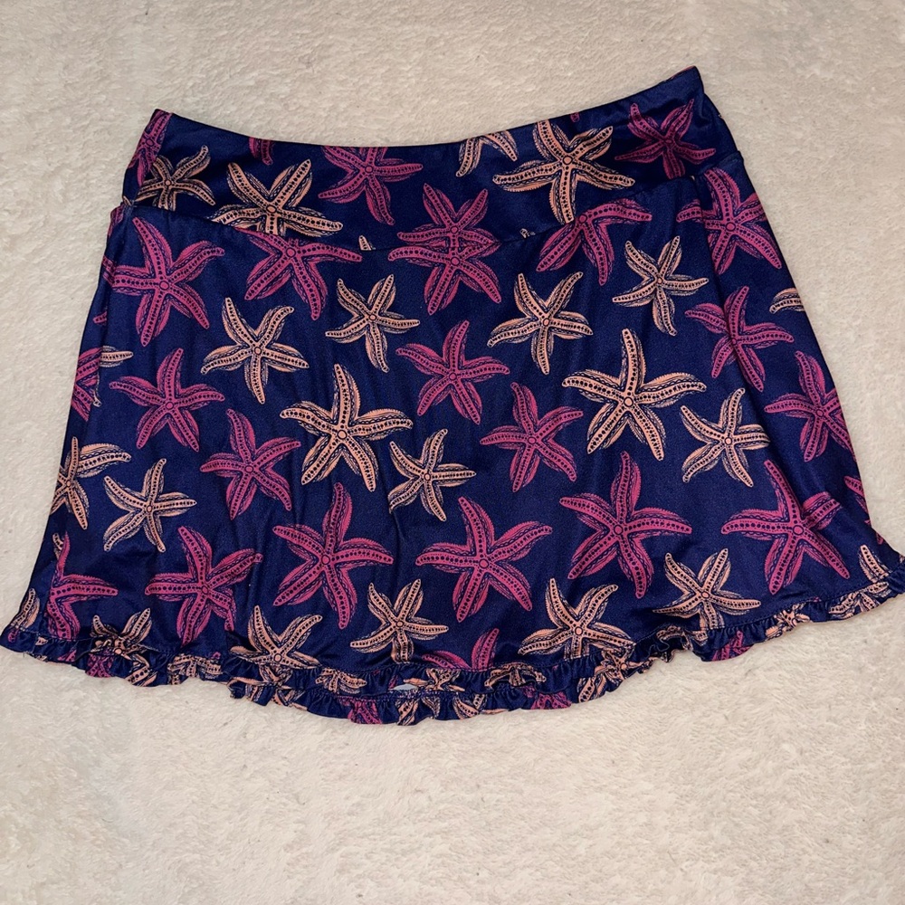 Gottex Women's Starfish Deep Sea Moisture Wicking Golf & Tennis Skort‎ Large
